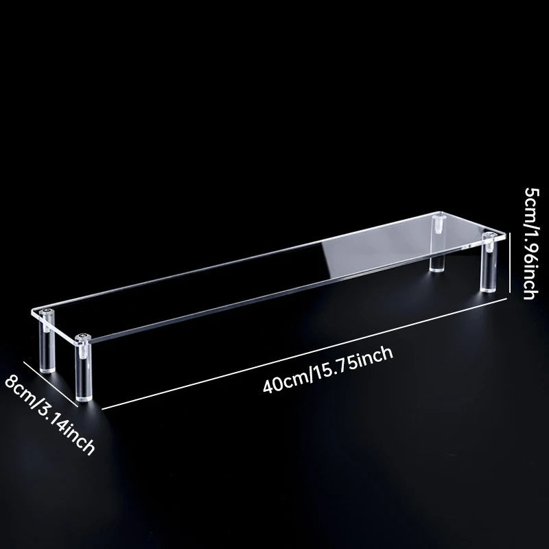 D5208-4008-1T Color Acrylic Tiered Display Stand – Transparent Organizer Rack