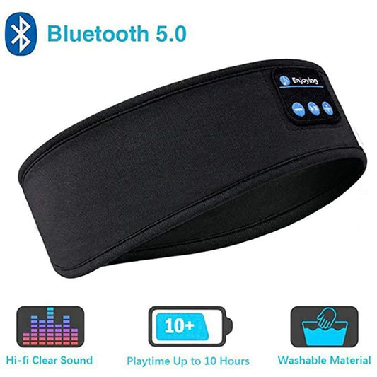 Bluetooth Sleep Headband Headphones Eye Mask With Mic