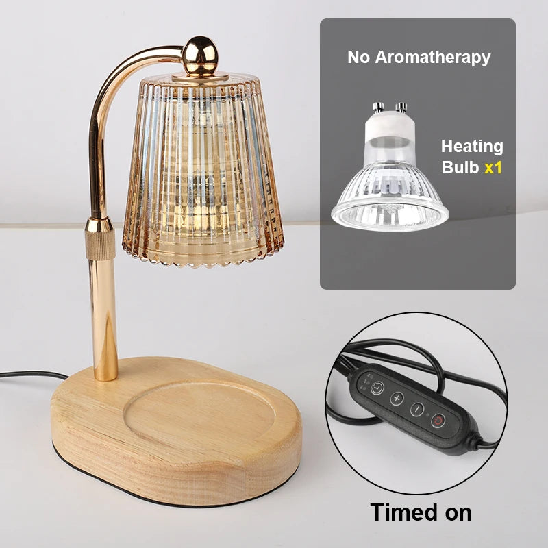 No candle Set C Emitting Color Dimmable Candle Warmer Lamp With Timer For Cozy Decor