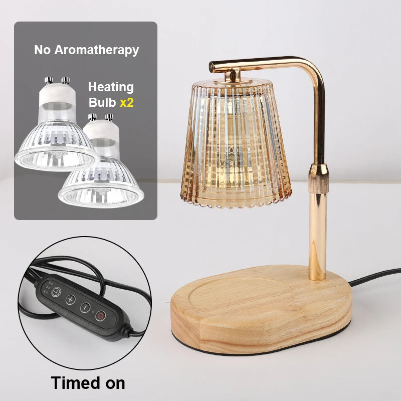 No Candle Set B Emitting Color Dimmable Candle Warmer Lamp With Timer For Cozy Decor
