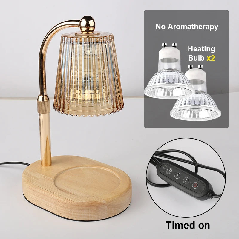 No candle Set D Emitting Color Dimmable Candle Warmer Lamp With Timer For Cozy Decor